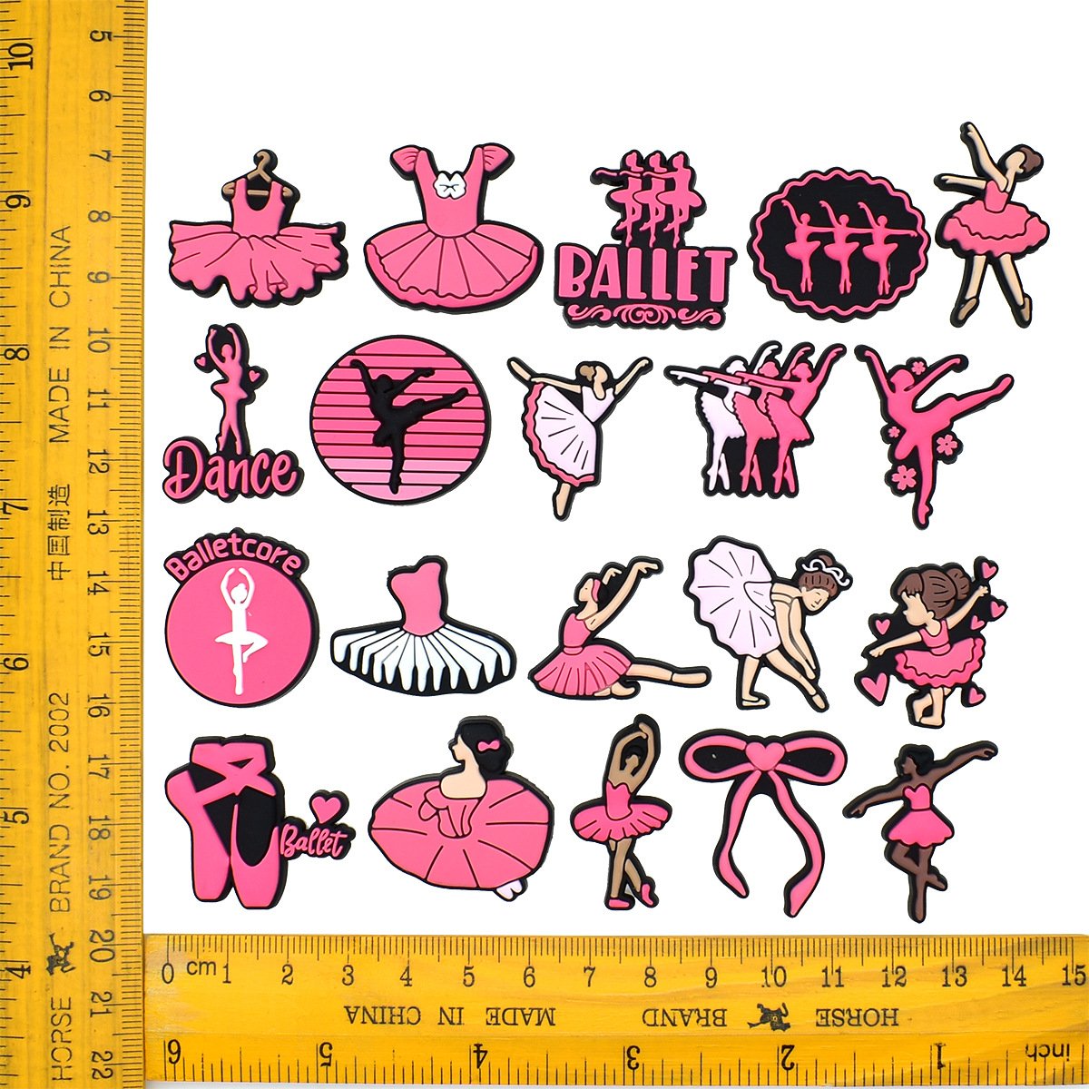 Creative Pink Ballet Clog Charms - Image 4