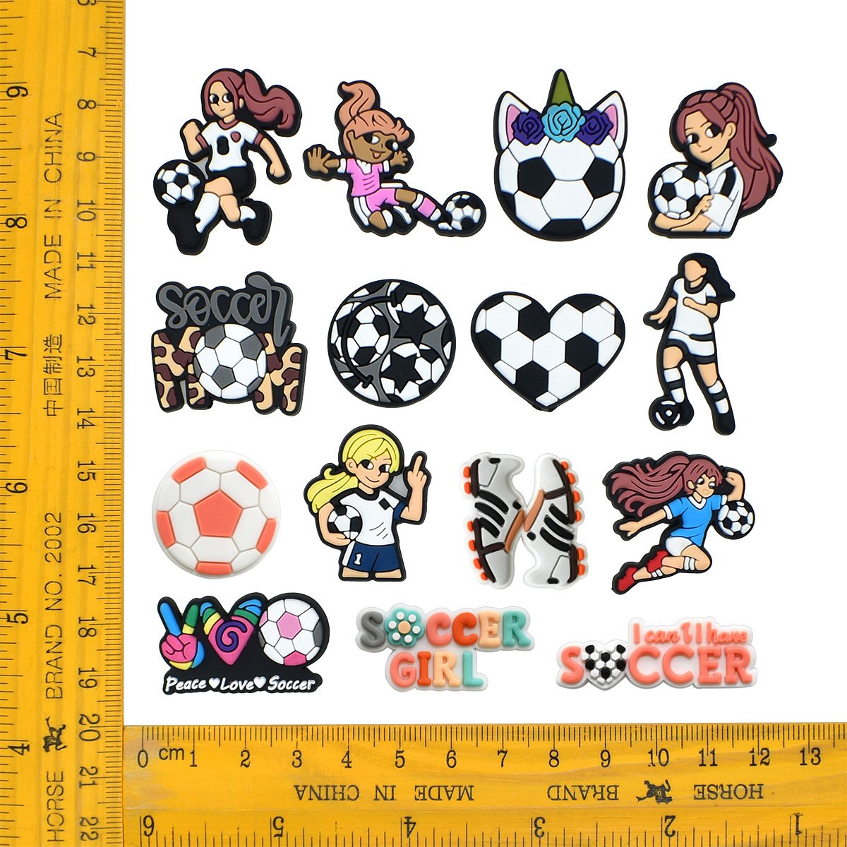 Endorsed Soccer Girl Shoe Charms - Image 4