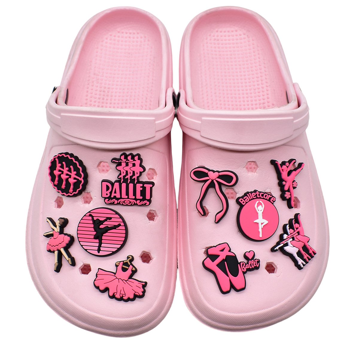Creative Pink Ballet Clog Charms - Image 3
