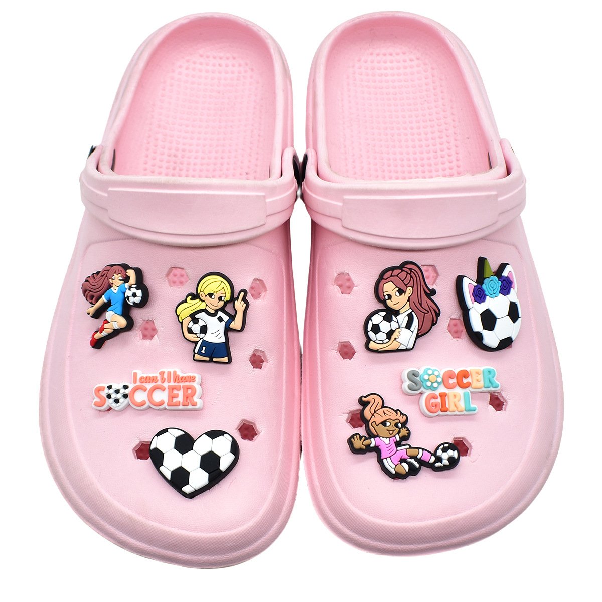 Endorsed Soccer Girl Shoe Charms - Image 3