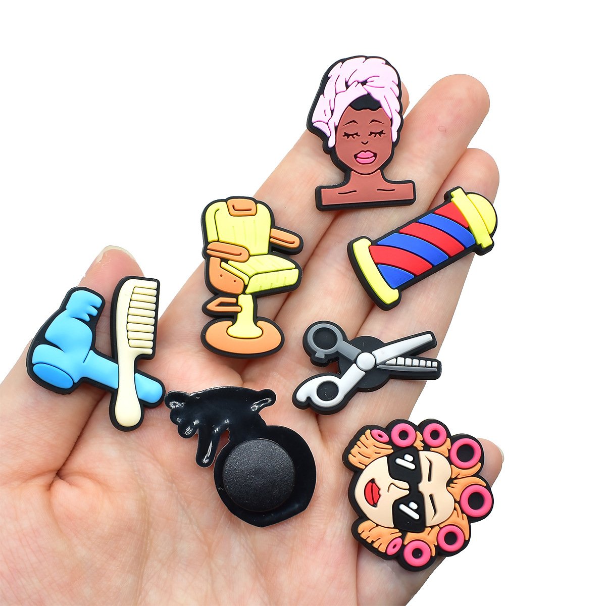Creative Barber Shop Clog Charms - Image 2