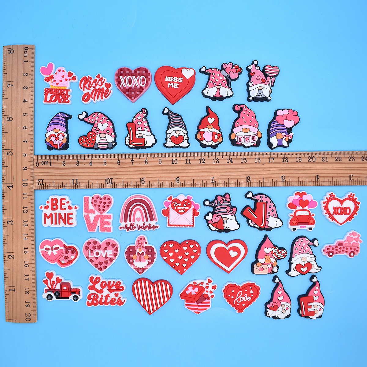 Valentine's Day Heart Gnome Shoe Charms - Image 6