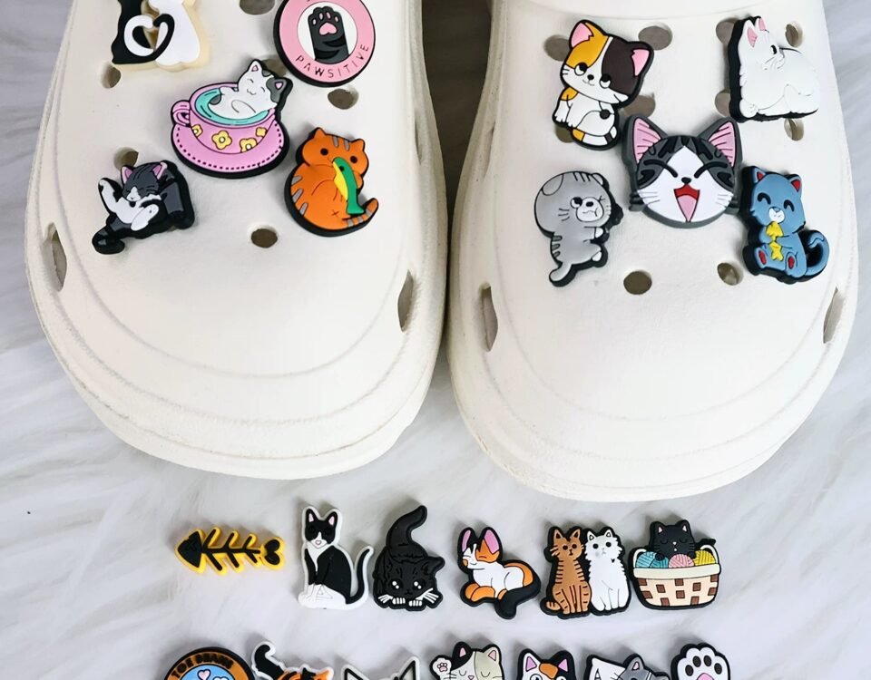 Cat Themed Shoe Charms