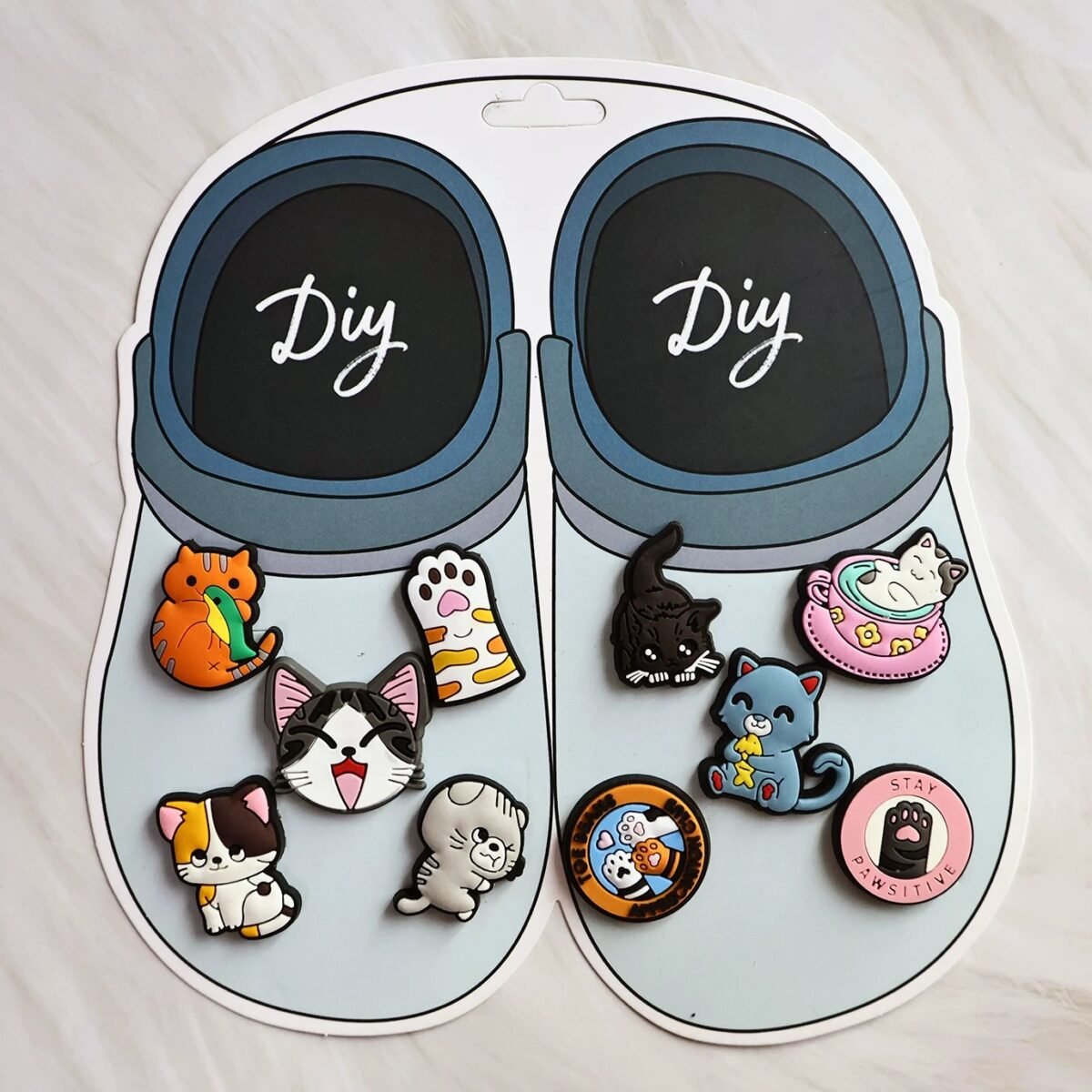 Cat Themed Shoe Charms