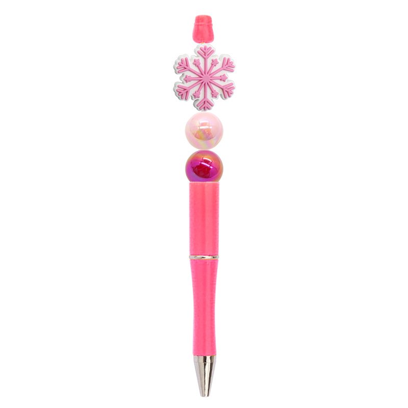 Christmas Snowflake Beaded Pen