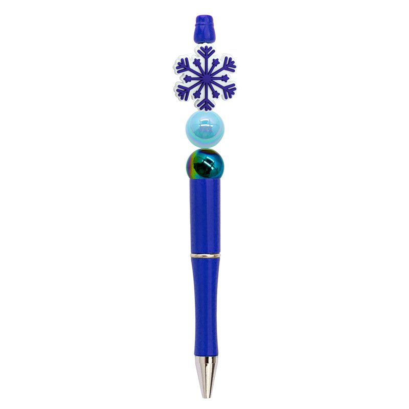 Christmas Snowflake Beaded Pen