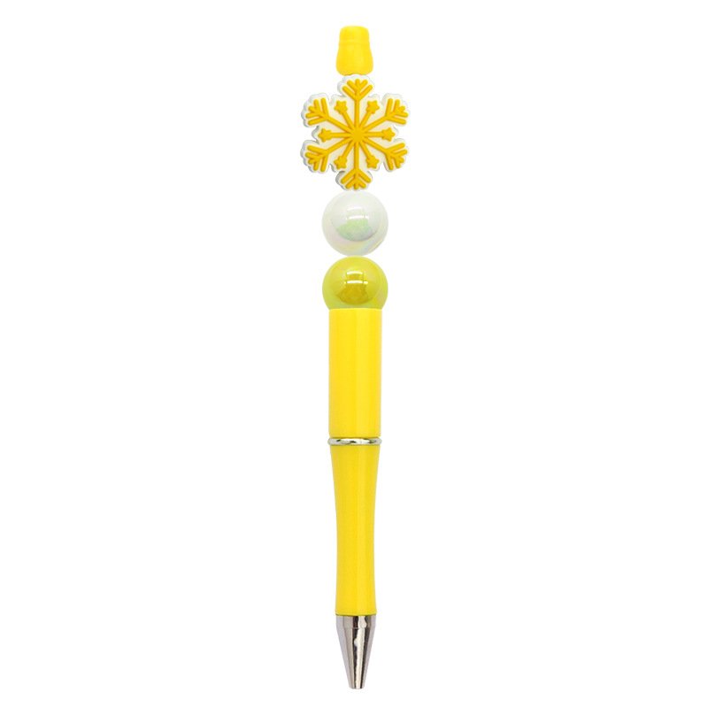 Christmas Snowflake Beaded Pen