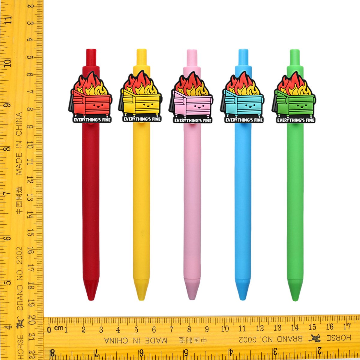 Creative Dumpster Flame Retractable Gel Pen - Image 4