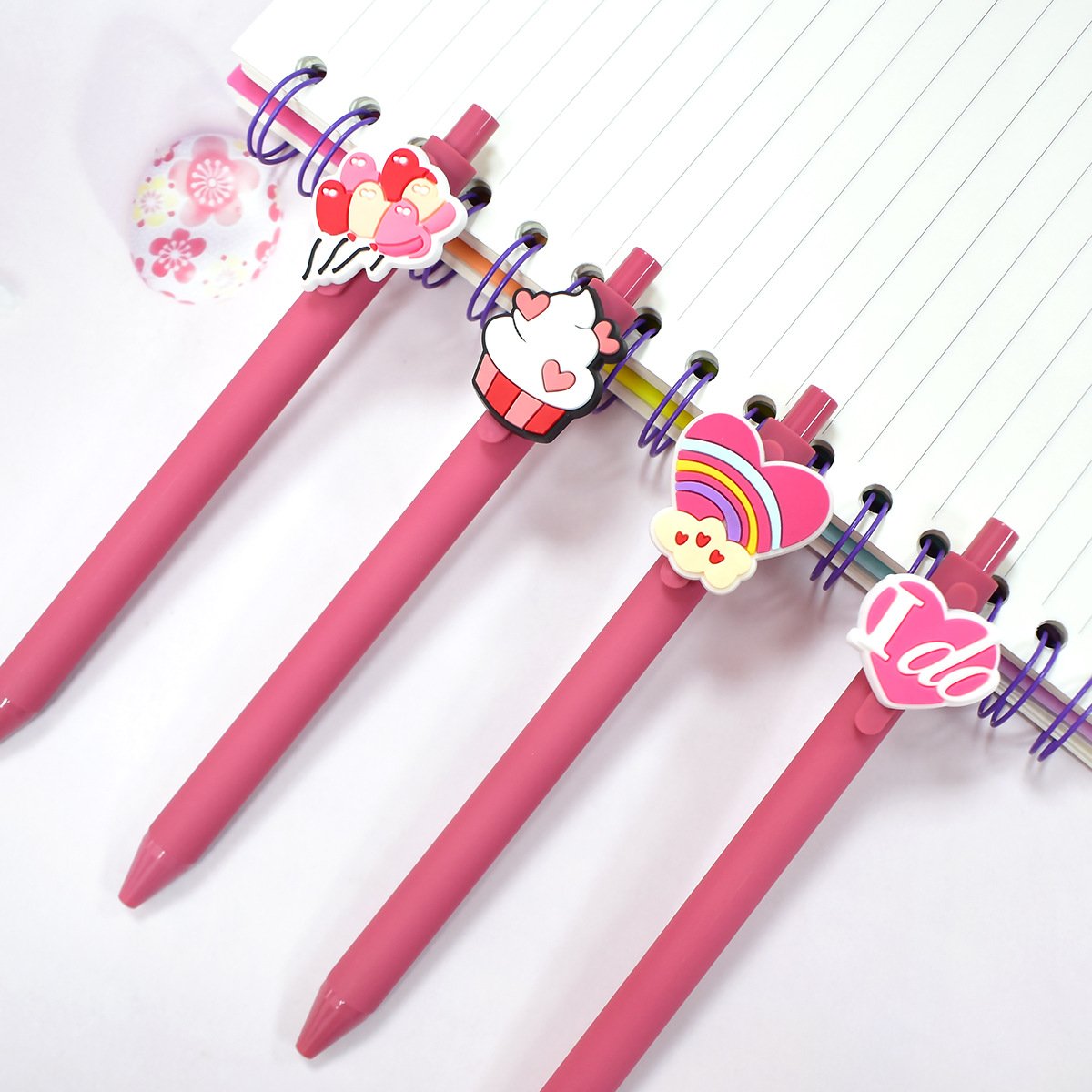 Dazzling Valentine's Day Cute Heart Gel Pens - Image 3